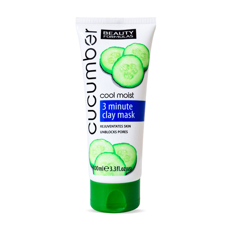 beauty formulas cucumber 3min. clay mask 100ml