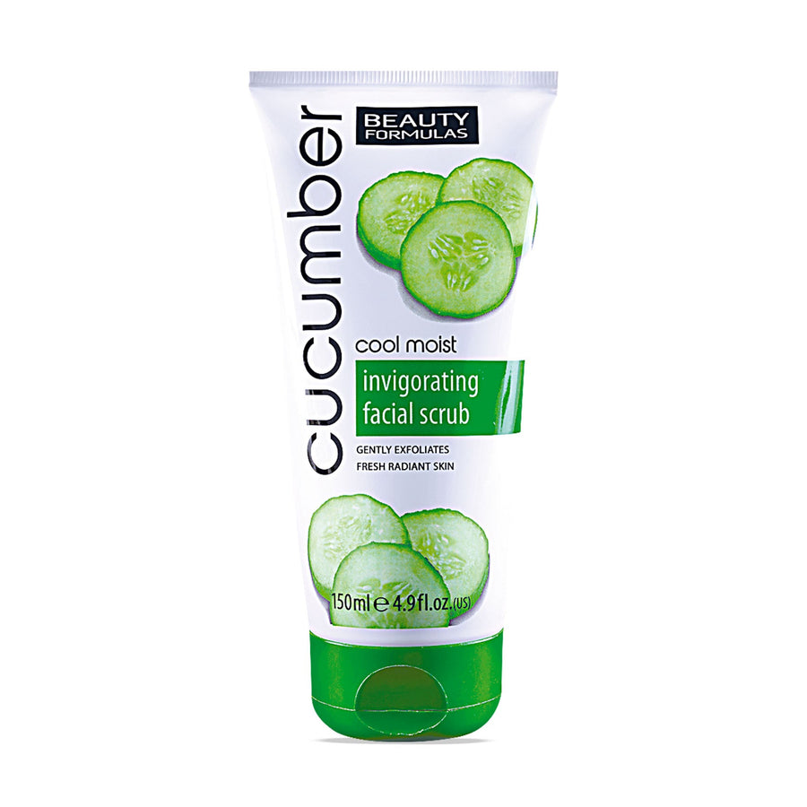 beauty formulas cucumber facial scrub 150ml