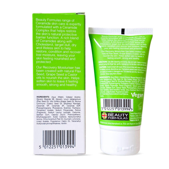 Beauty Formulas Recovery Moisturiser Ceramides 75Ml