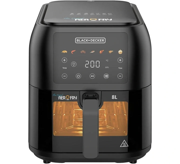 B&D Air Fryer Saf80W-B5 Digital 8L, Black