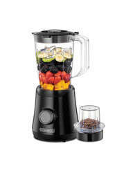 B&D Blender Bx530-B5 1.5L 500W W. Grinder, Black