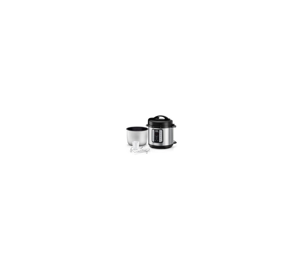 B&D Pressure Cooker Pcp1000-B5 6L 1000W Stainless Steel