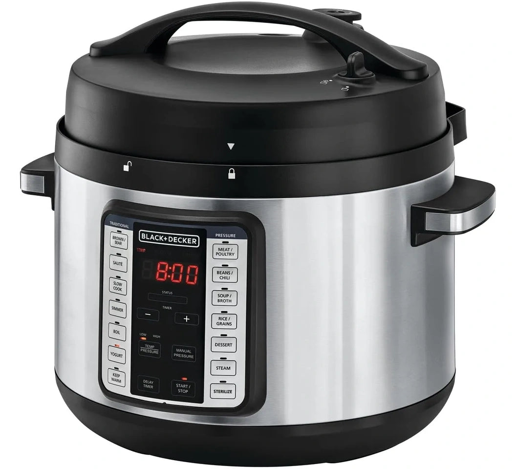 B&D Pressure Cooker Pcp1010-B5 10L 1350W, Stainless Steel