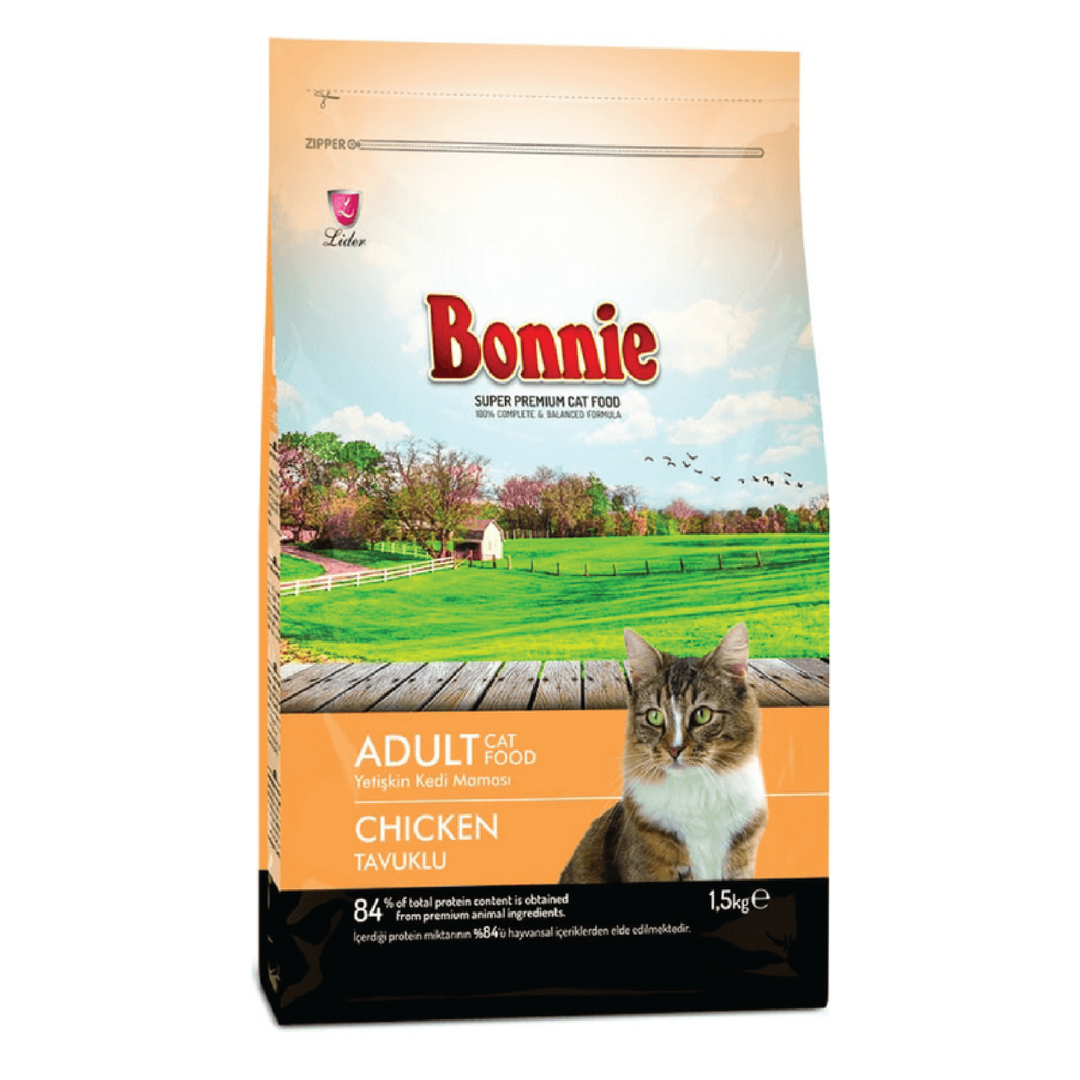 Bonnie Adult Cat Food Chicken 1.5Kg