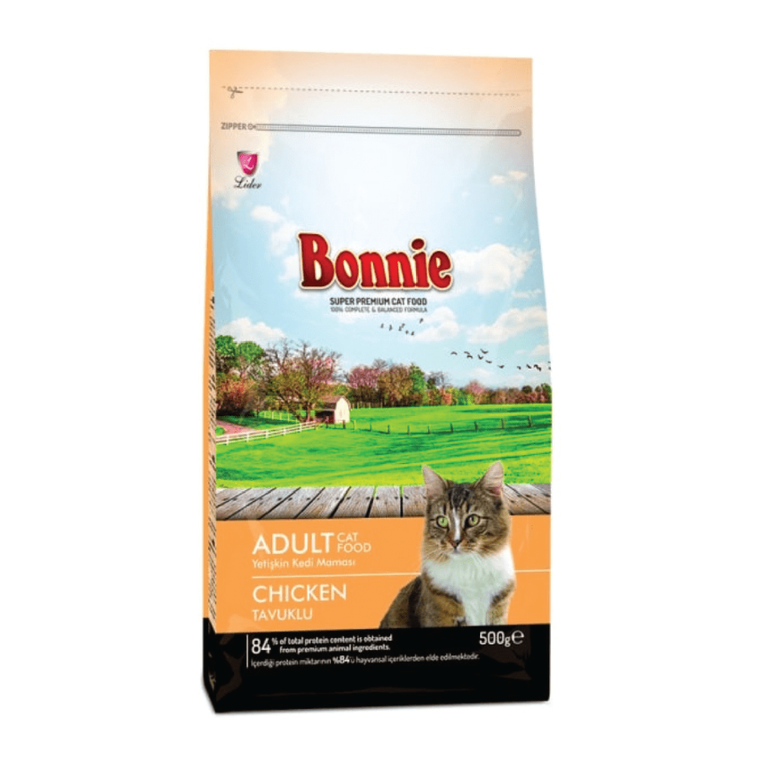 Bonnie Adult Cat Food Chicken 500Gr