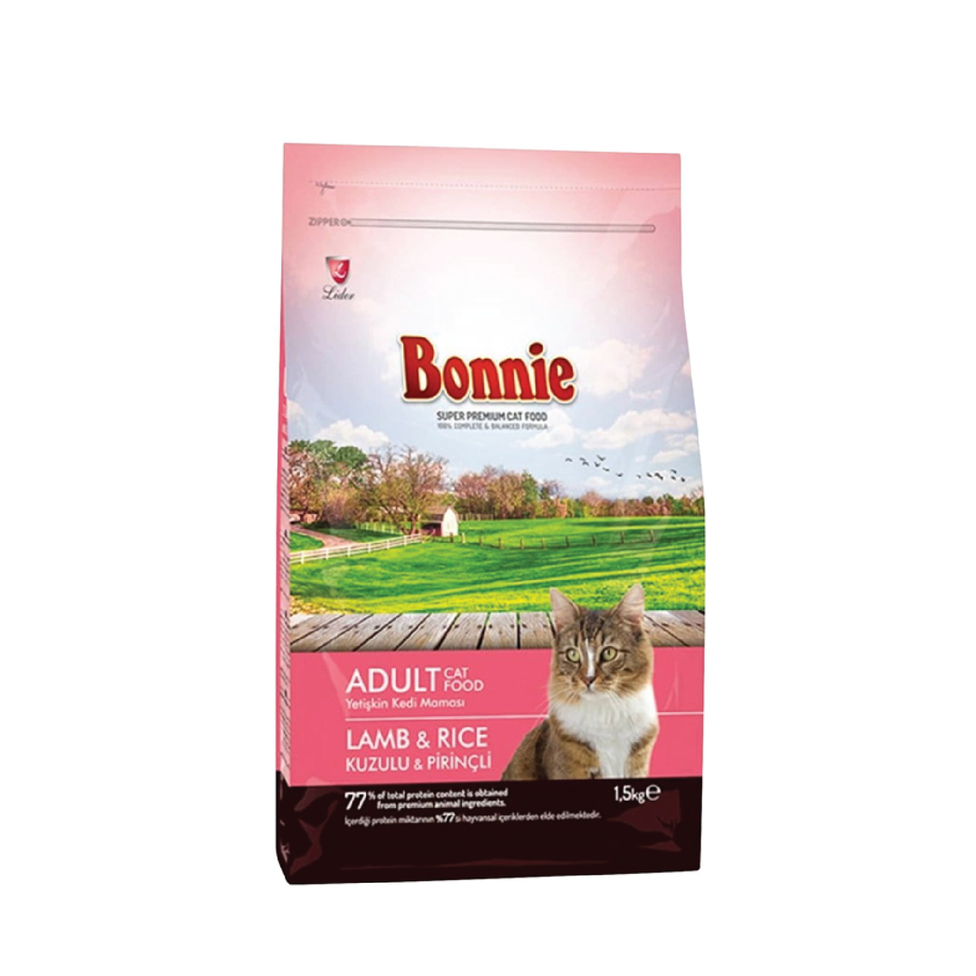 Bonnie Adult Cat Food Lamb & Rice 1.5Kg