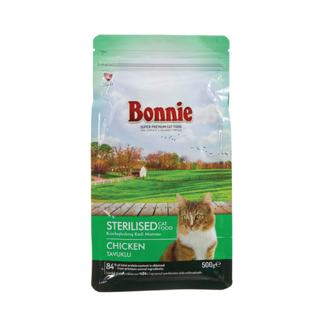 Bonnie Sterilised Adult Cat Food Chicken 500Gr