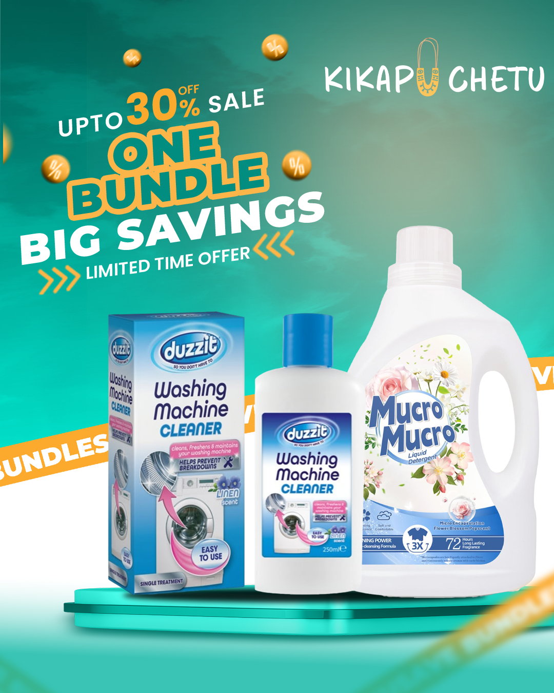Machine & Fabric Care Twin Pack