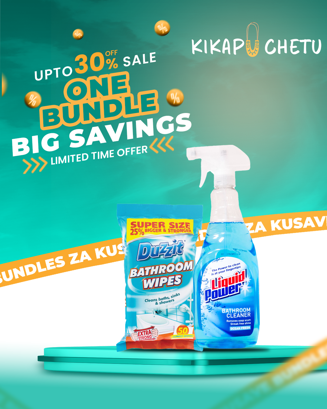 Shine & Swipe Bathroom Duo