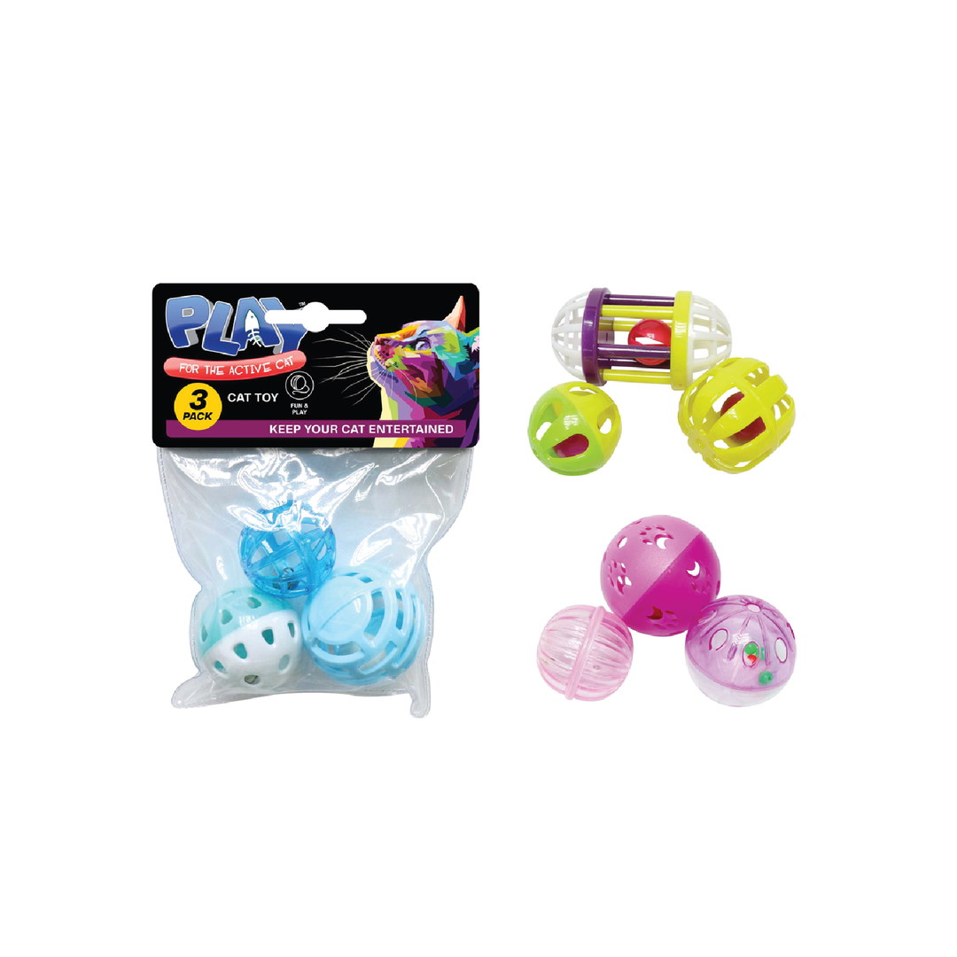 Cat Toy Fun Mix 4Asst 3Pk