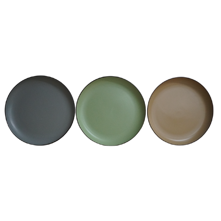 AAH 10.5 Inch Pit Edge Color Glaze Plates