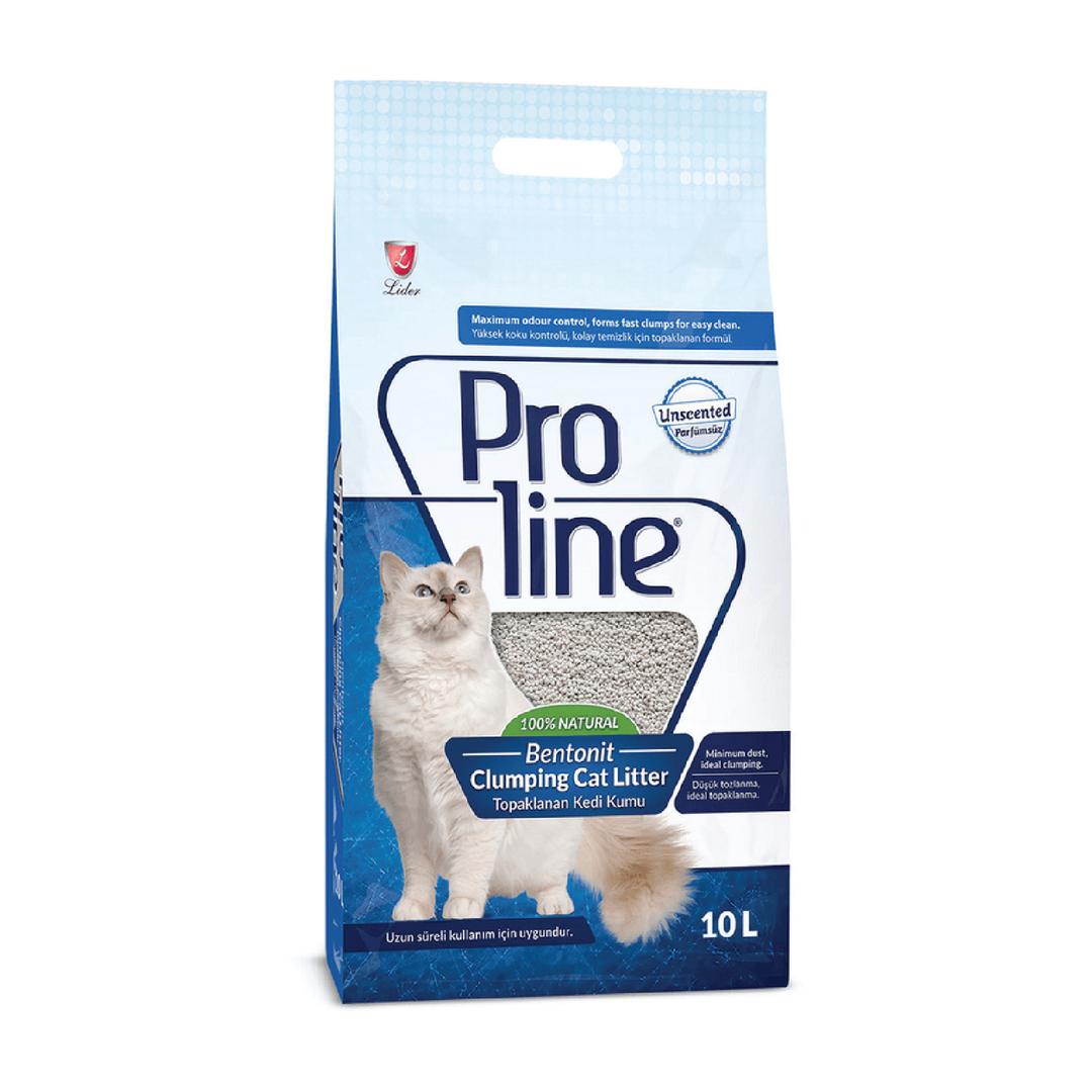 Proline Bentonite Clumping Cat Litter Odourless - 10L