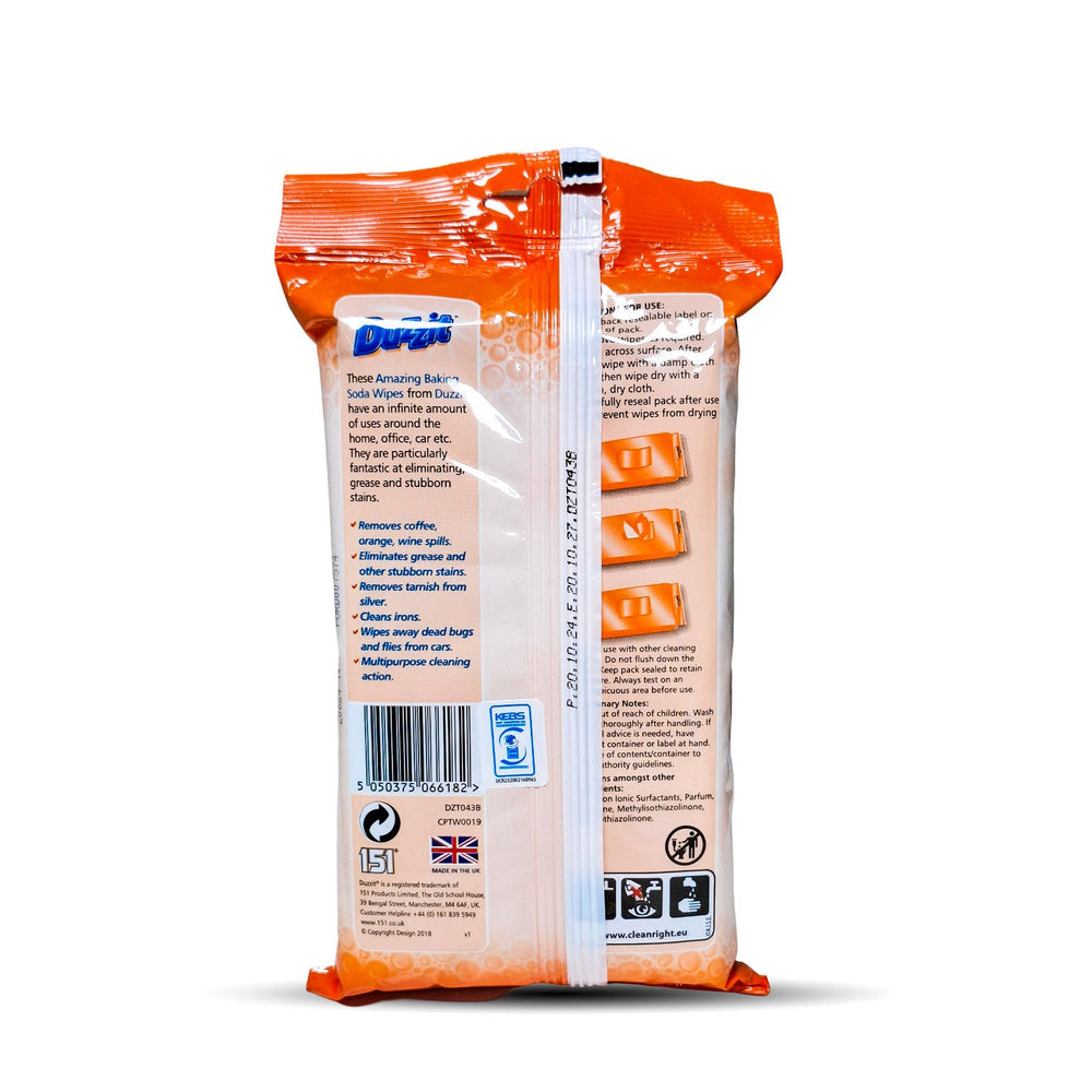 Duzzit Amazing Baking Soda Wipes 40Pk
