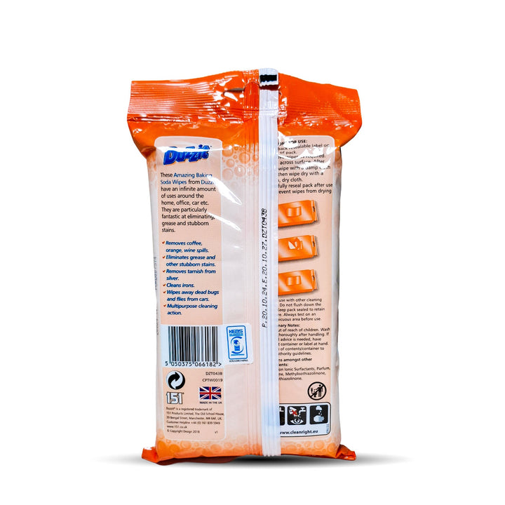 Duzzit Amazing Baking Soda Wipes 40Pk