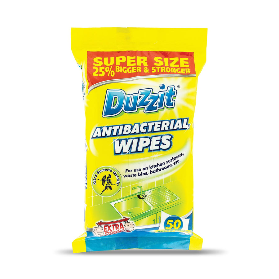 Duzzit Antibacterial Wipes 50Pk