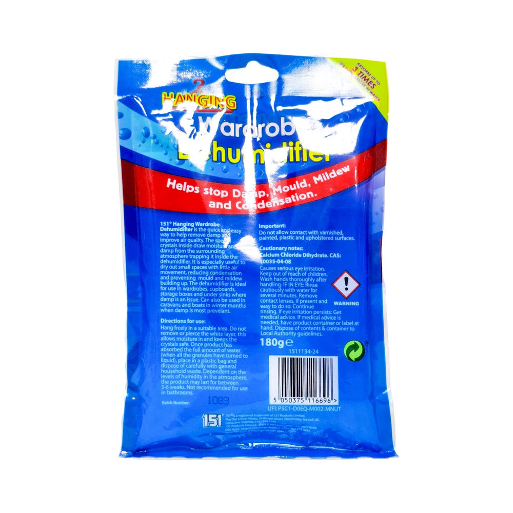 152 Hanging Wardrobe Dehumidifier 180G