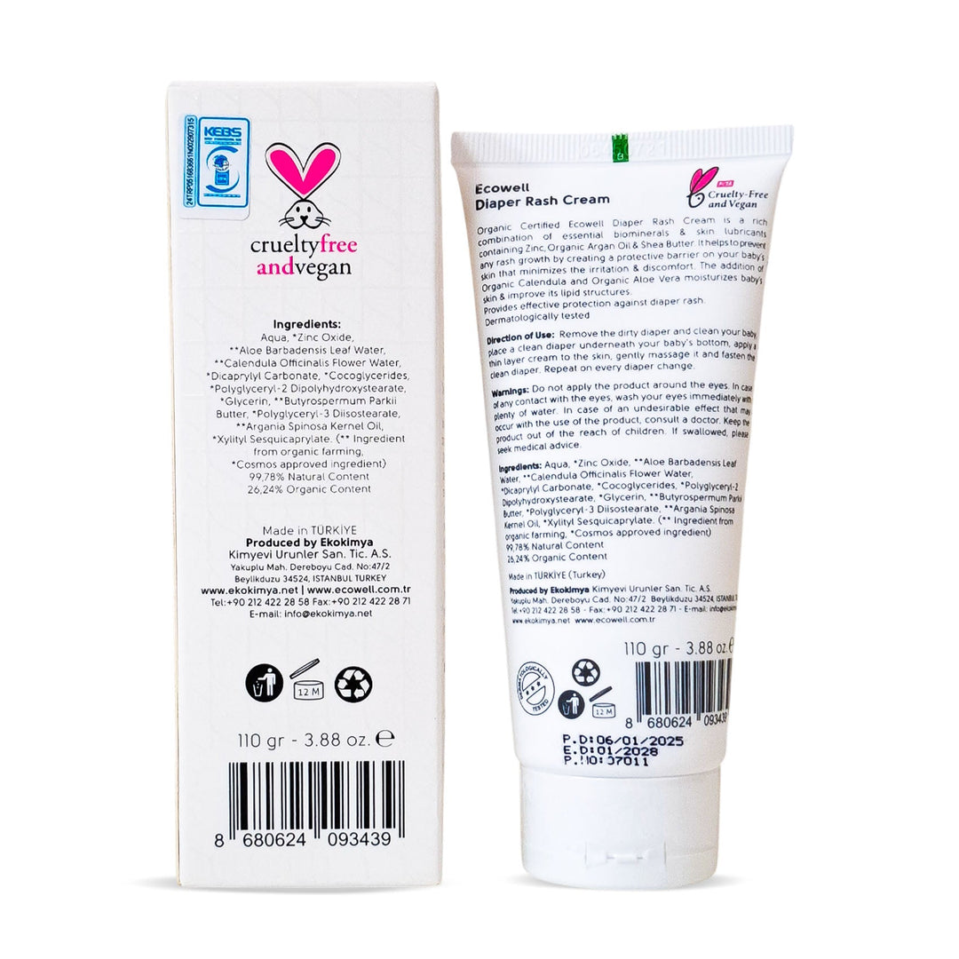 Ecowell Organic Diaper Rash Cream 110G