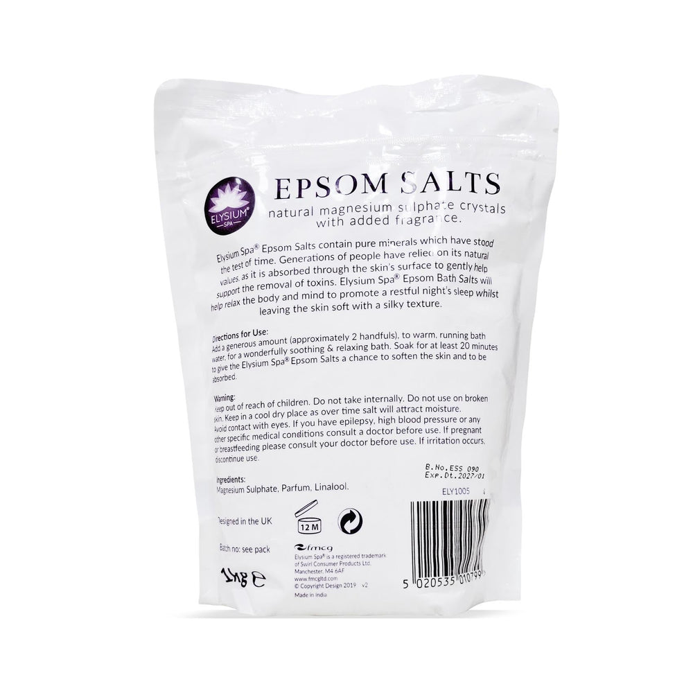 Elysium Spa Epsom Salts Lavender 1Kg
