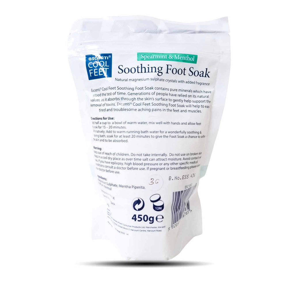 Escenti Foot Soak Spearmint & Menthol 450G