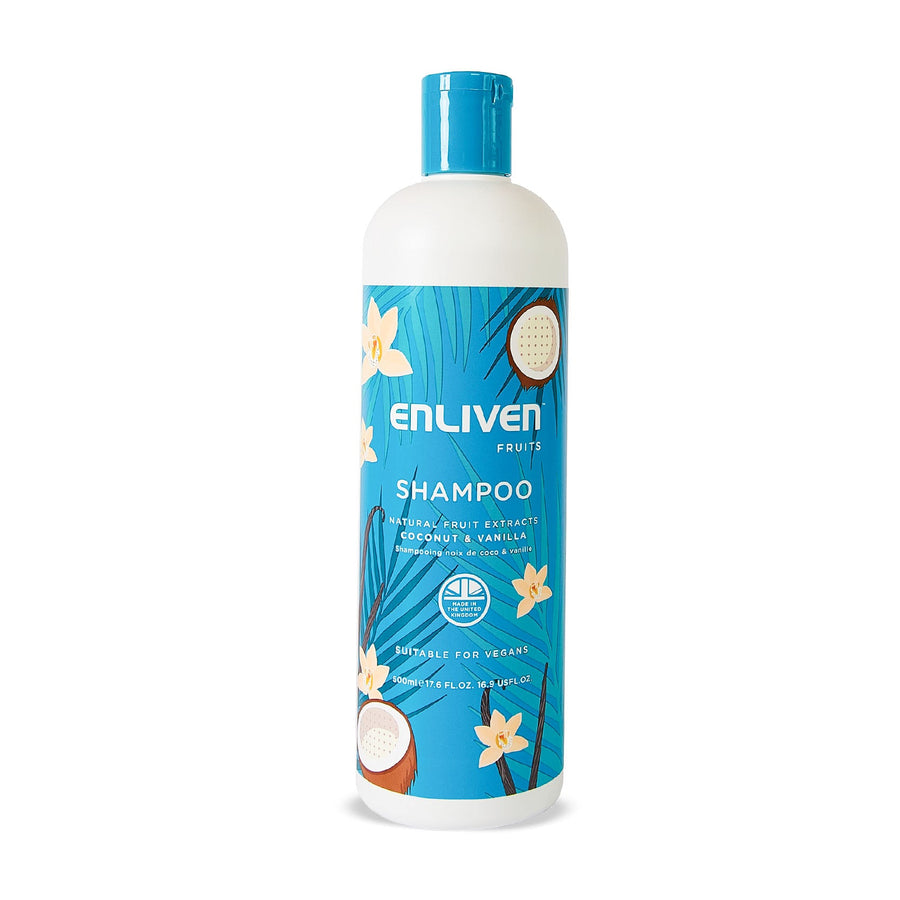 enliven natural shampoo coconut & vanilla 500ml