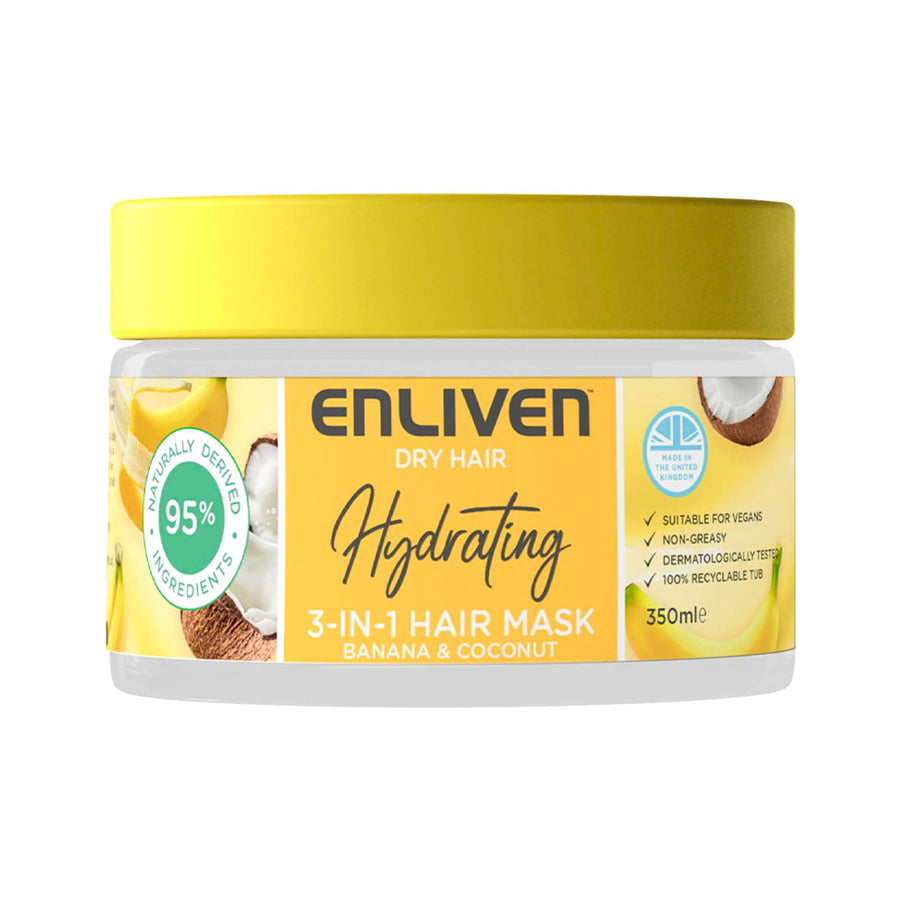 enliven hydrating 3in1 hairmask banana & coconut 350ml