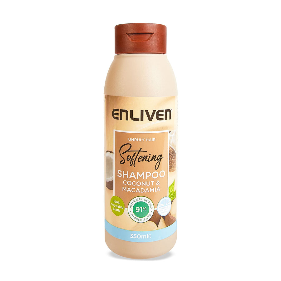 enliven softening shampoo coconut & macadamia 350ml