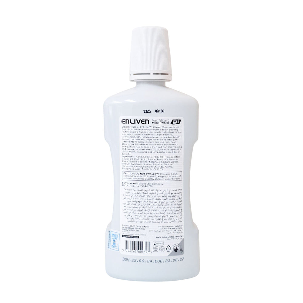 enliven mouthwash whitening 500ml