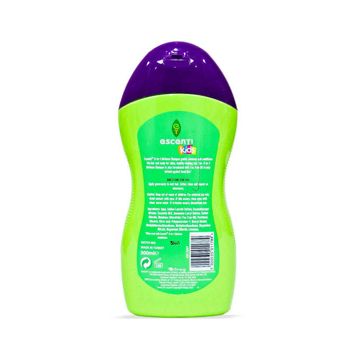 Escenti Kids Lice Repellant 3In1 Defence Shampoo 300Ml