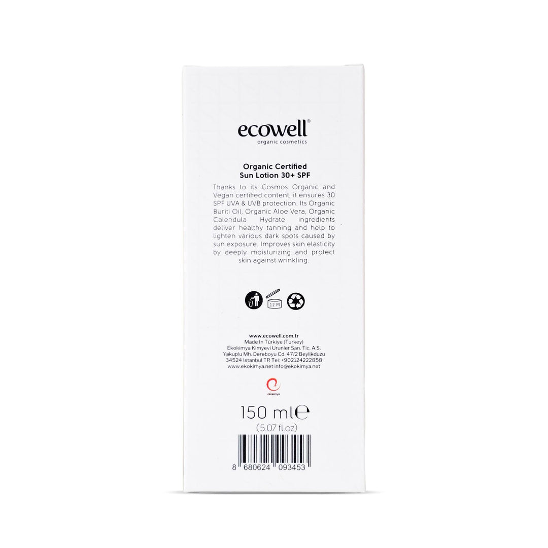 Ecowell Organic Sun Lotion 150Ml