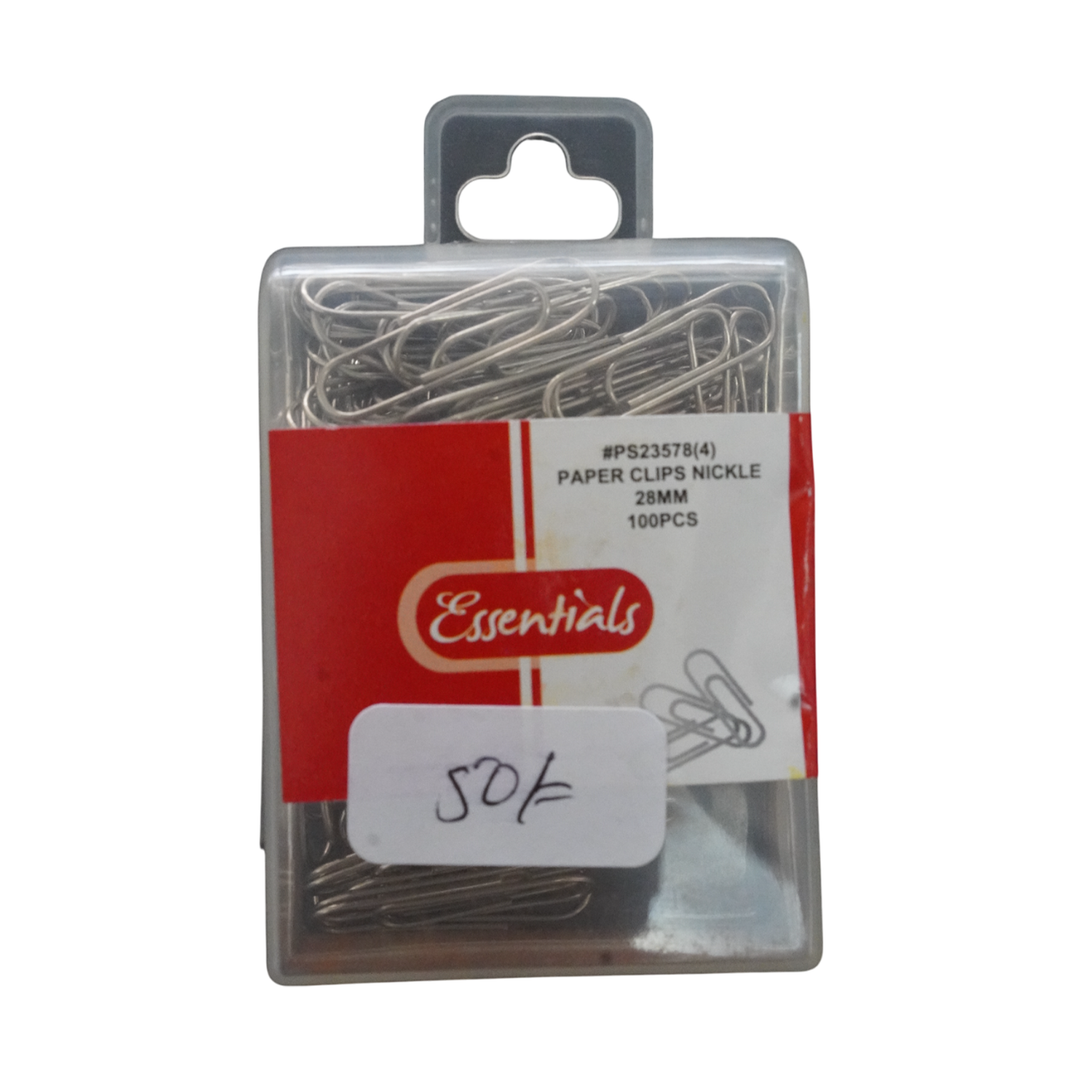 Essentials 28Mm Paper Clips 100'S
