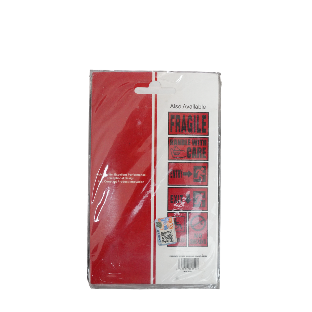Essentials Handle with Care Labels 8X13.5Cm 10L#15A