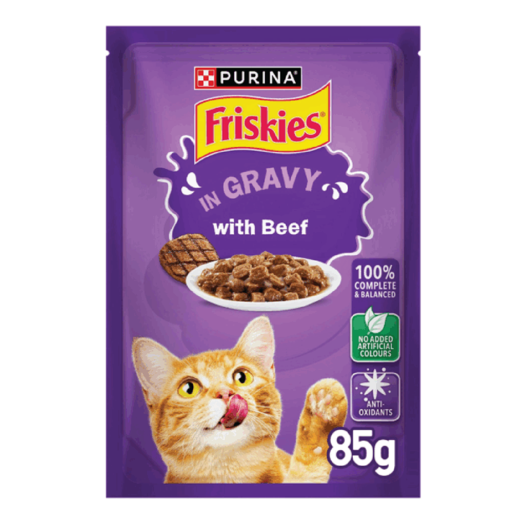 Friskies Cat Beef Gravy 85G