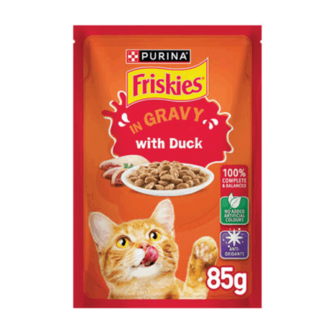 Friskies Cat Duck Gravy 85G