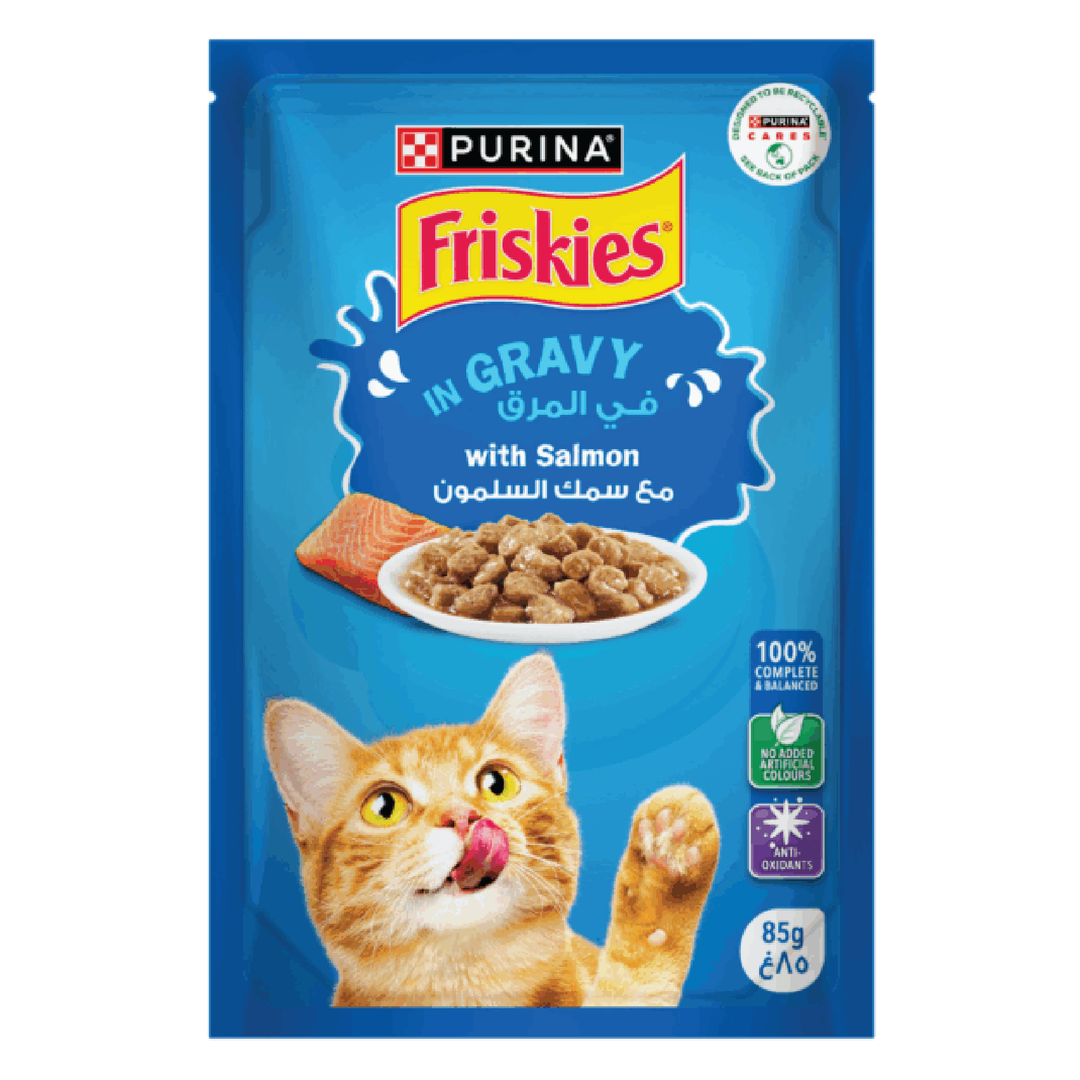 Friskies Cat Salmon Gravy 85G