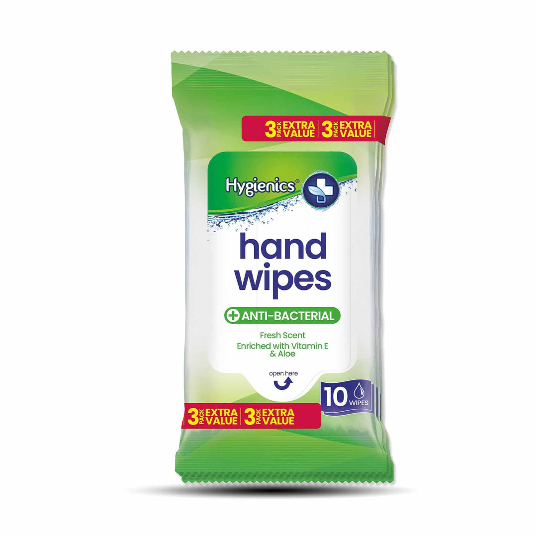 Hygienics Hand Wipes 3 X 10Pk