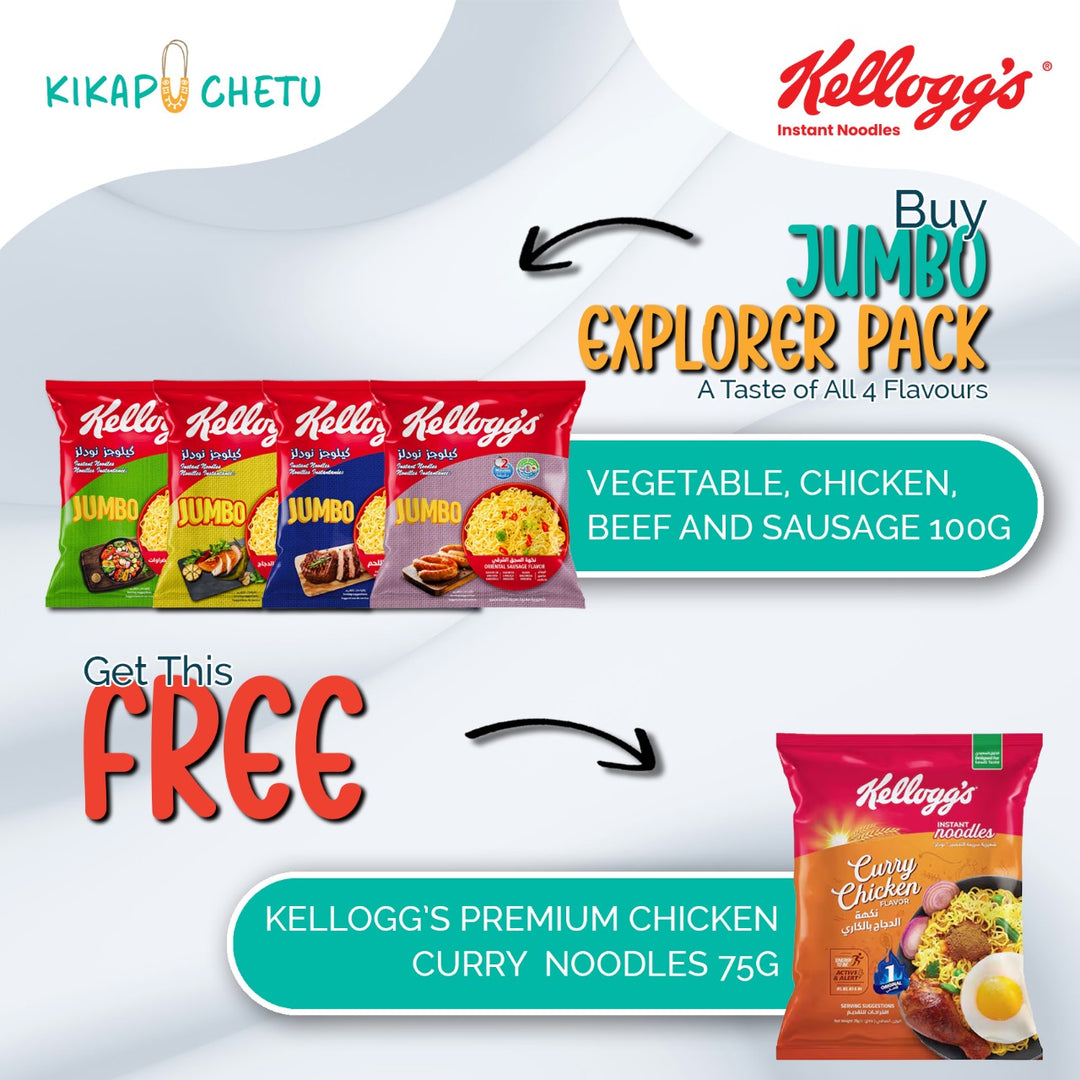 Explorer Pack- 4 Jumbo 100G +1 Premium Chicken Curry 75G