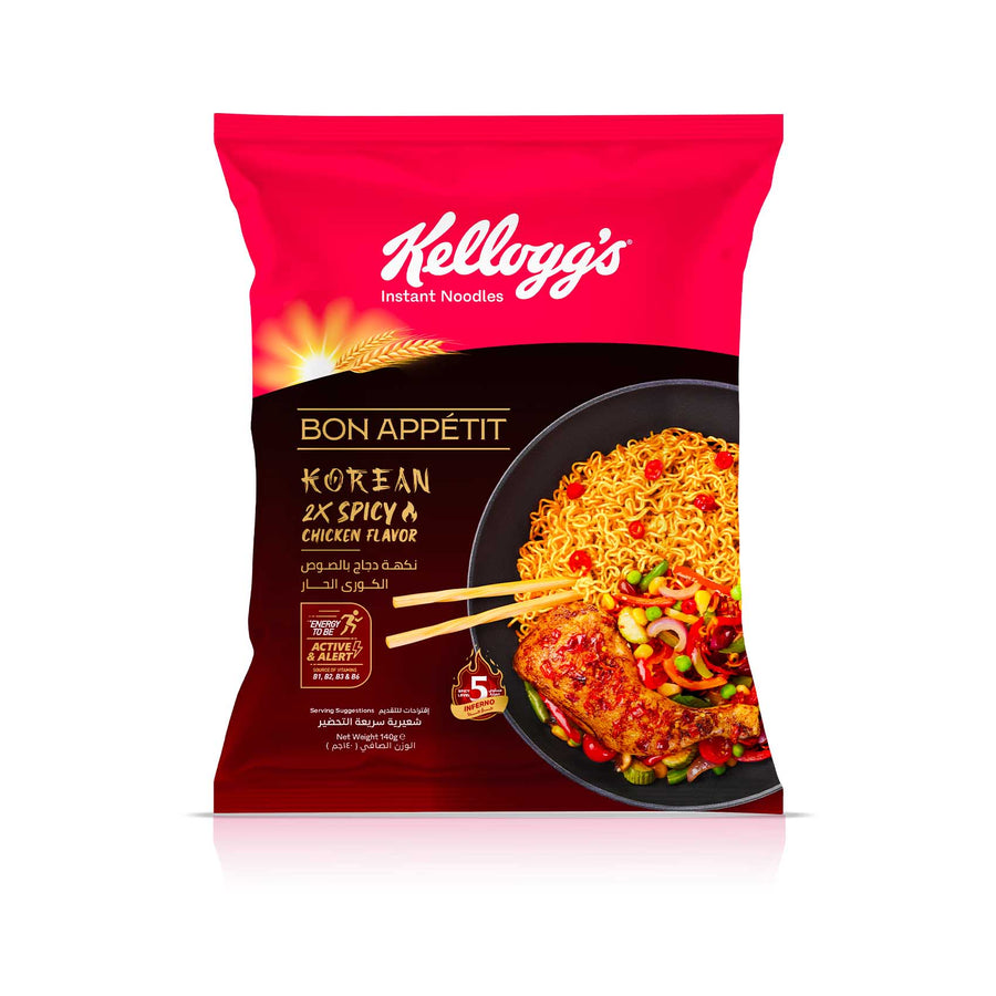Kellogg's Bon Appetit Korean 2X Spicy Chicken Noodles 140G