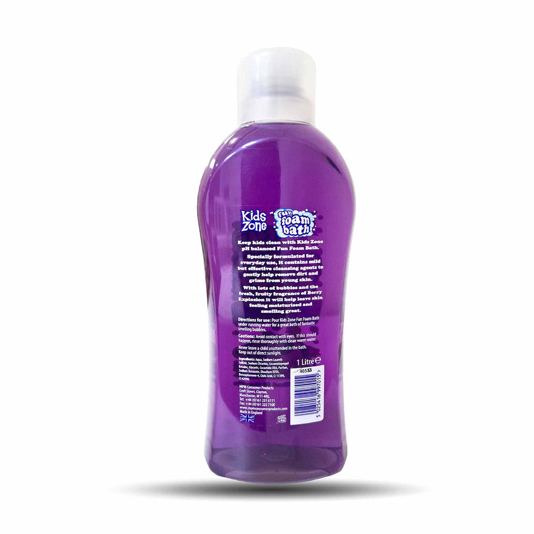 Kids Zone Foam Bath Berry Explosion 1 Litre