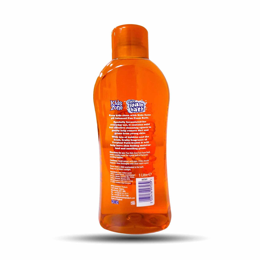 Kids Zone Foam Bath Tropical Tutti Fruitti 1 Litre