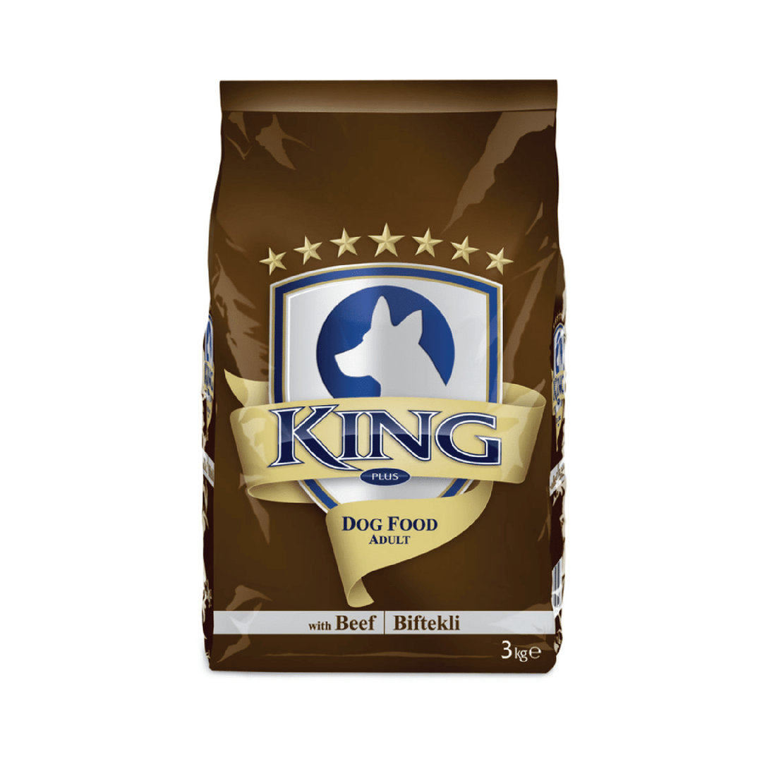 King Plus Adult Dog Food Beef 3Kg