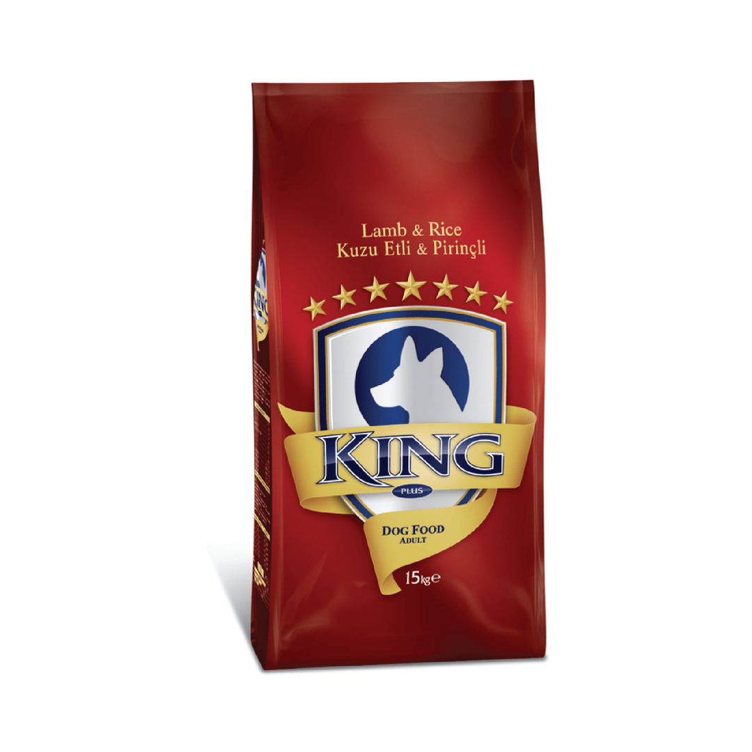 King Plus Adult Dog Food Lamb And Rice 15Kg