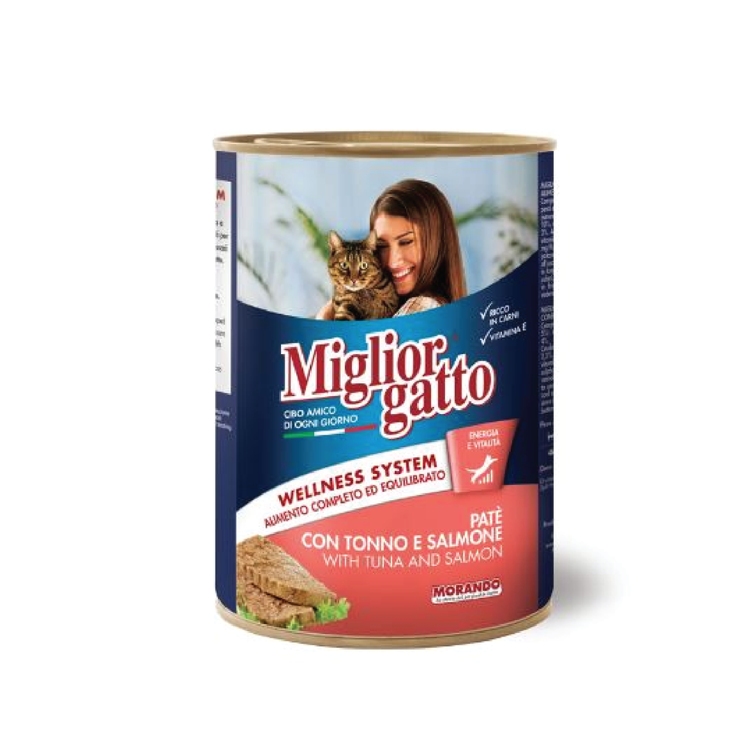 Miglior Cat Food Tuna & Salmon Pate - 400Gr Can