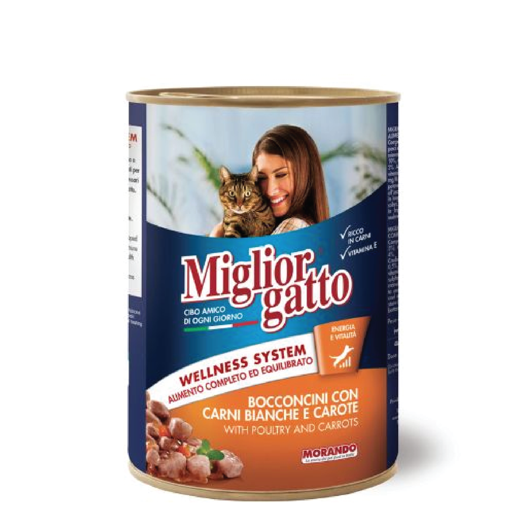 Miglior Cat Can Chunks Poultry And Carrots 405Gr