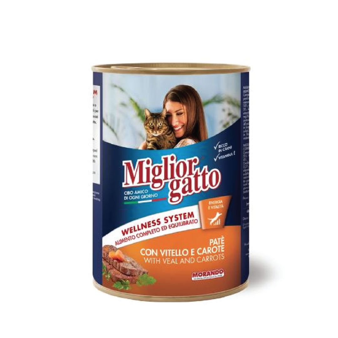 Miglior Cat Can Chunks Veal/Carrots In Pate 400Gr