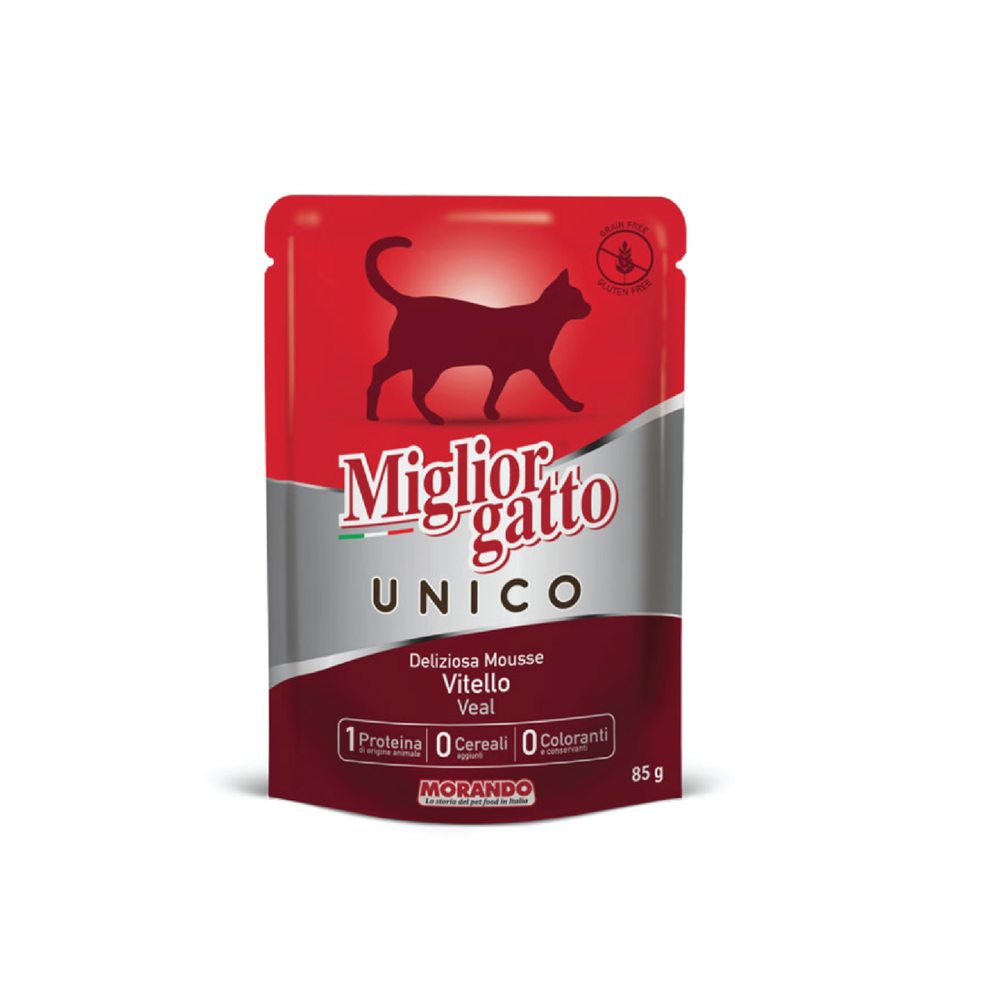 Miglior Cat Unico Mousse Pouch – Veal 85G