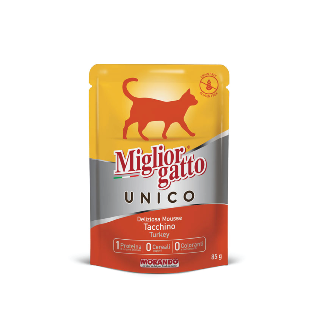 Miglior Cat Unico Mousse Pouch – Turkey 85Gr