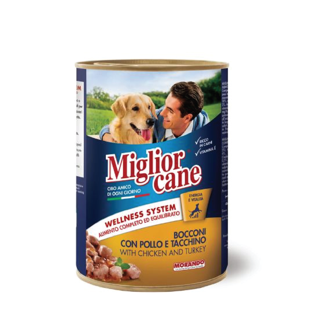 Miglior Dog Can Chunks Chicken/Turkey 405G