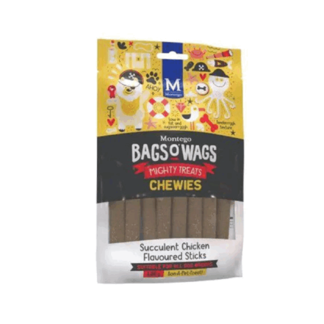 Montego Bags O' Wags Chicken Sticks - 120G