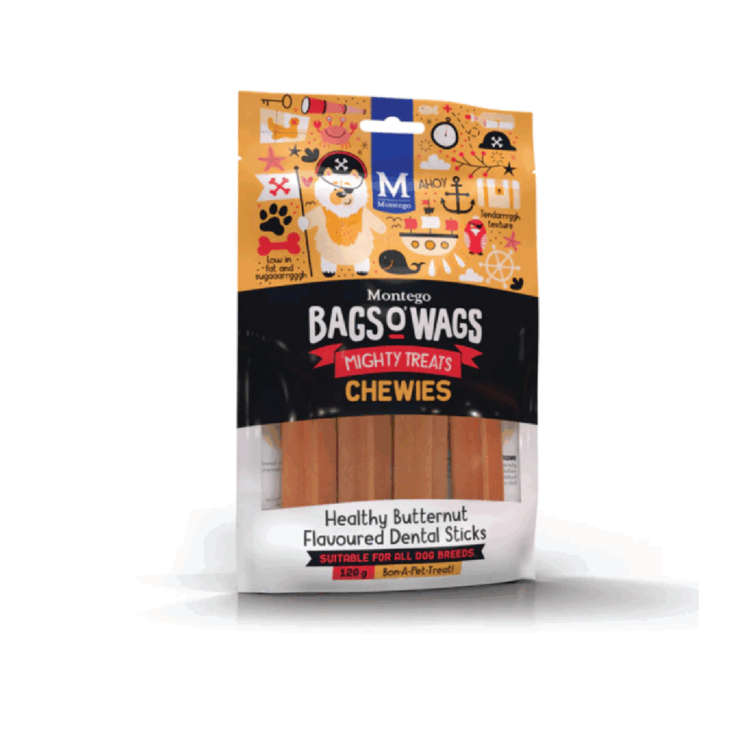 Montego Bags O' Wags Dental Sticks - 120G