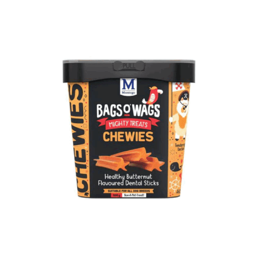 Montego Bags O' Wags Dental Sticks - 500G